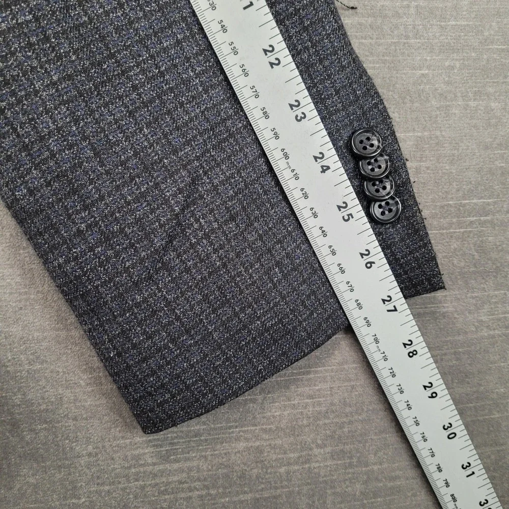 Jos A Bank Reserve Sport Coat 48L Gray Tollegno 1900‎ Italian Fabric Wool Blazer